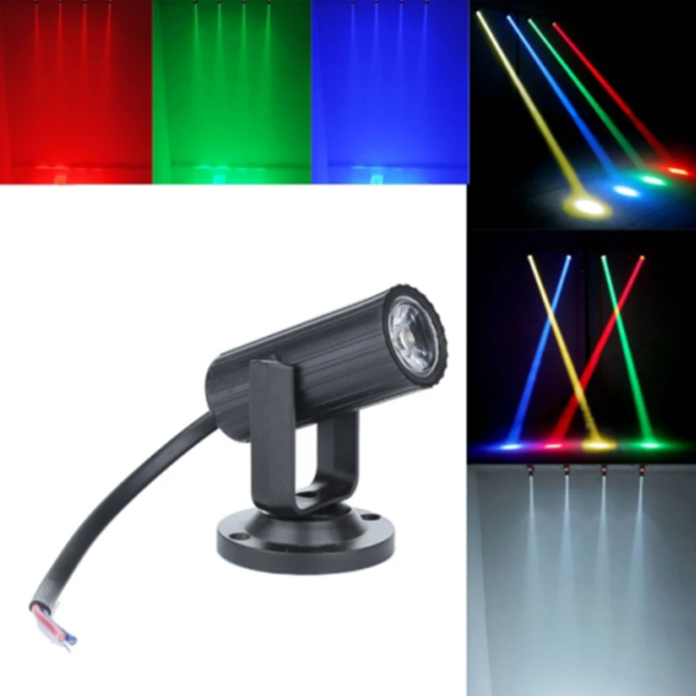 

1W Effect Lamp Ultralight Super Bright Plastic Party Banquet Bar KTV Stage Light Pinspot Energy Saving Mini LED DJ Disco