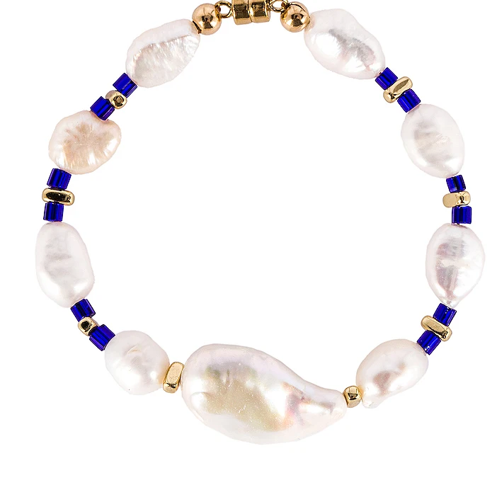 Pulseras mujer moda повязка на руку vsco девушка жемчужный браслет забавный браслет богемные Бохо Пресной воды Жемчужные Браслеты для женщин - Окраска металла: bracelet