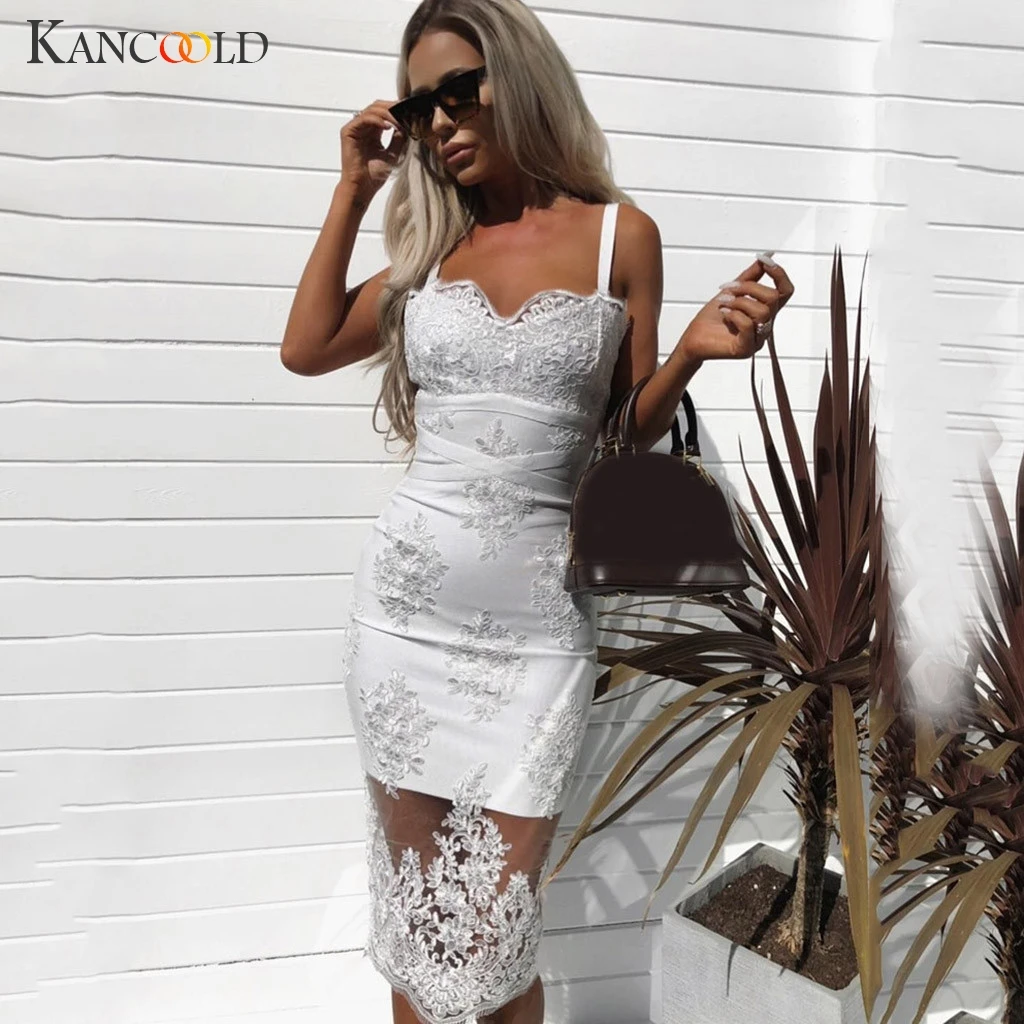 Женские вечерние платья KANCOOLD Летнее Длинное платье без рукавов на бретельках с