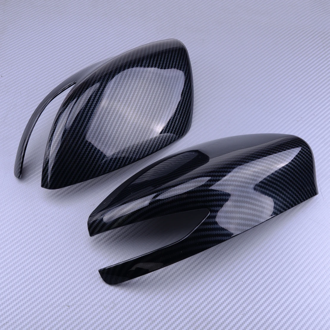 Боковое зеркало покрывает формовочные Планки ABS углеродное волокно текстура