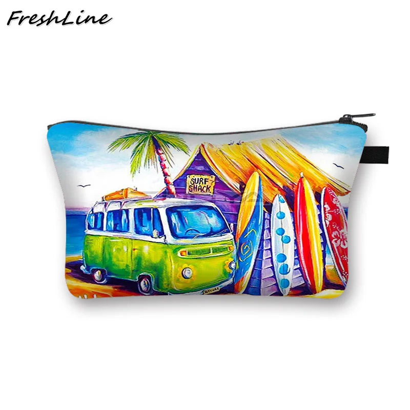 3 шт. разноцветные чехлы для косметики с принтом автомобиля | Багаж и сумки