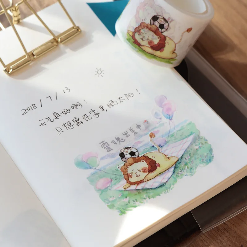 1 шт. Милая мультяшная маскирующая лента kawaii клейкая лента васи Скрапбукинг наклейки для украшения школьные канцелярские принадлежности 024051