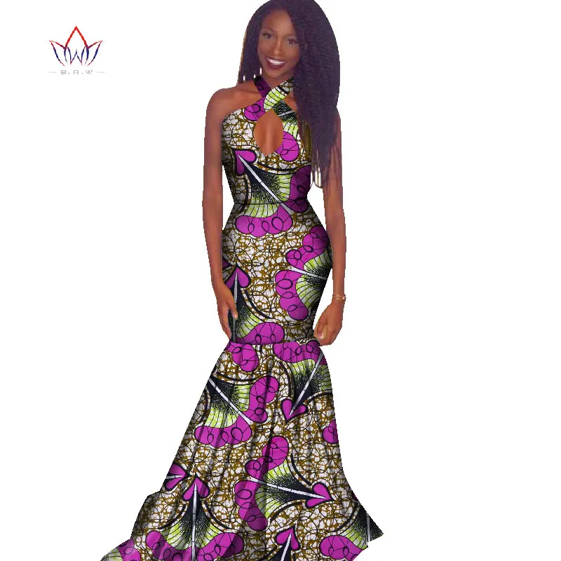 Традиционная африканская одежда летние женские платья без рукавов Макси-платье