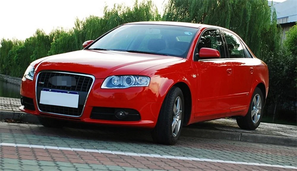 Для Audi A4 B7 2006 2007 2008 прозрачный автомобильный чехол для фары, объектив, Прозрачный передний авто корпус