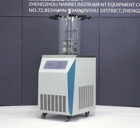 lcd display lab vacuum lyophilizer electrical heating biological mini freeze dryer machine
