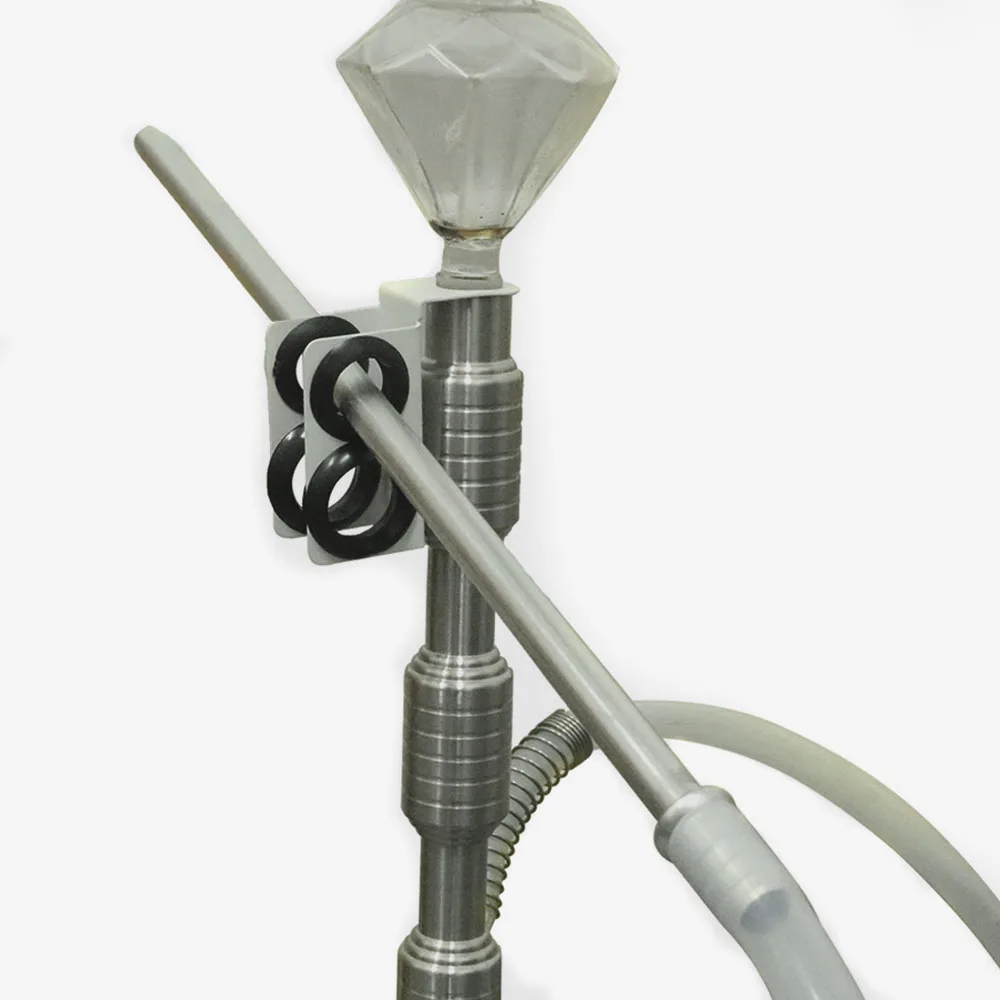 Metal&ampSilicone Hookah Shisha Hose Holder Accessories Max Dia.23mm Min Dia.19mm. Can Hold 2 Prevent wear |