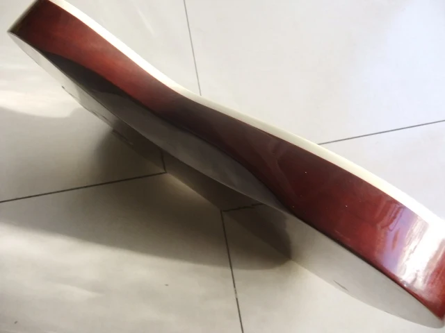 Оптовая продажа DIY гитара электрическая полный шейный и корпус в коричневом