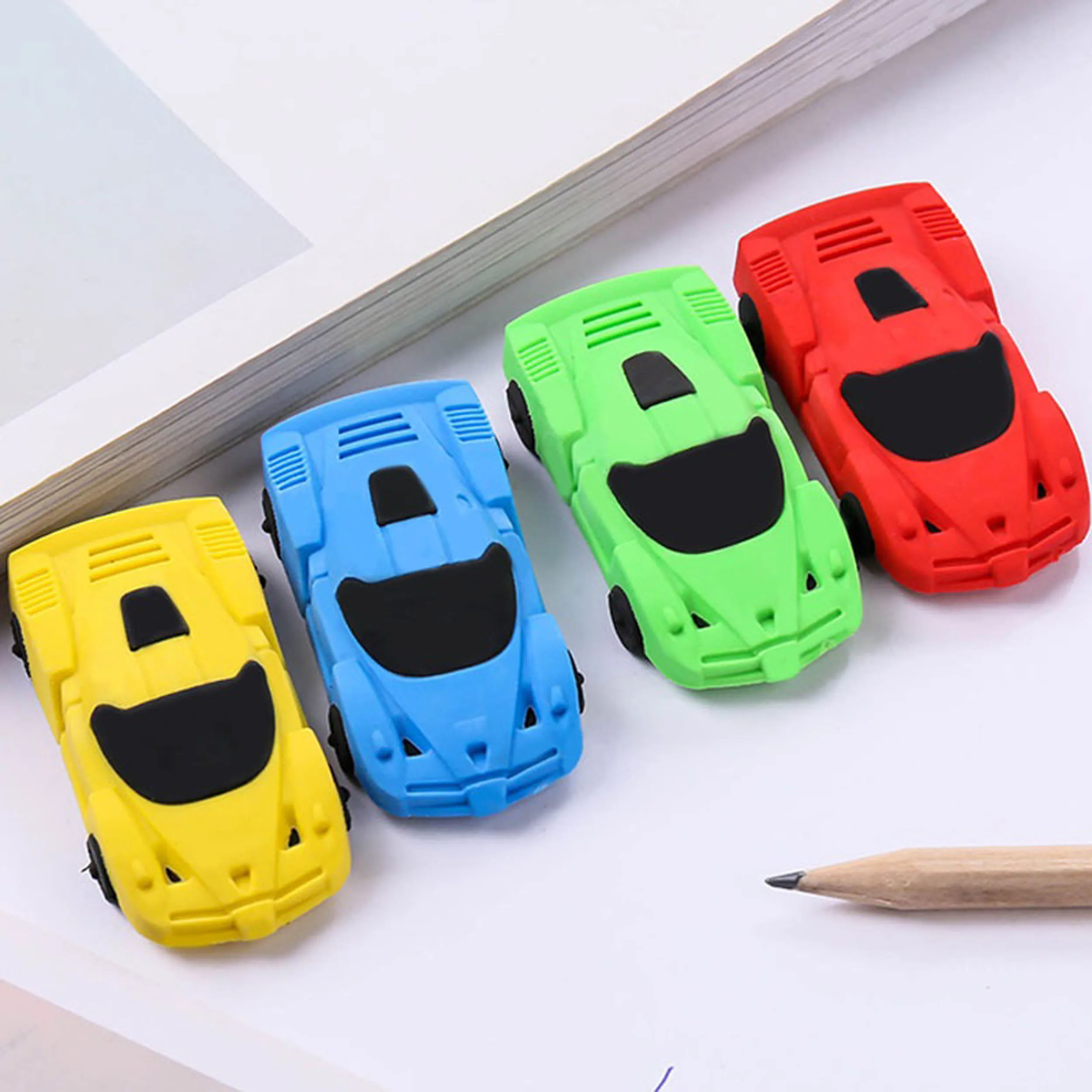 

Learning Stationery Rubber Sassafras Creative Cartoon Car Shape