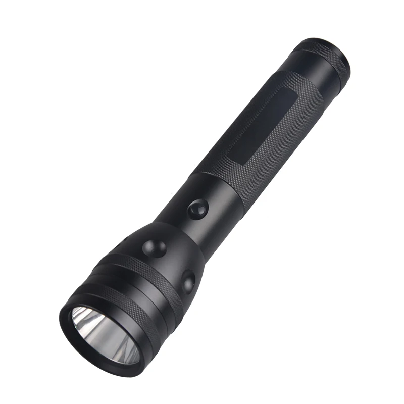 only flashlight TMWT водонепроницаемый высокой мощности T6 светодиодный сверхмощный 2 ячеек D батарея черный фонарик с кобурой - Испускаемый цвет: only flashlight