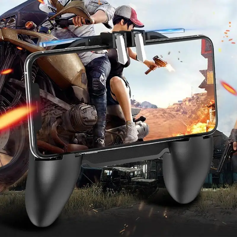 

K20 ABS Mobile Phone Accessories Gamepad Controller for PUBG Game Shooter Trigger Fire Button Handle with Cooling Fan for iPhone