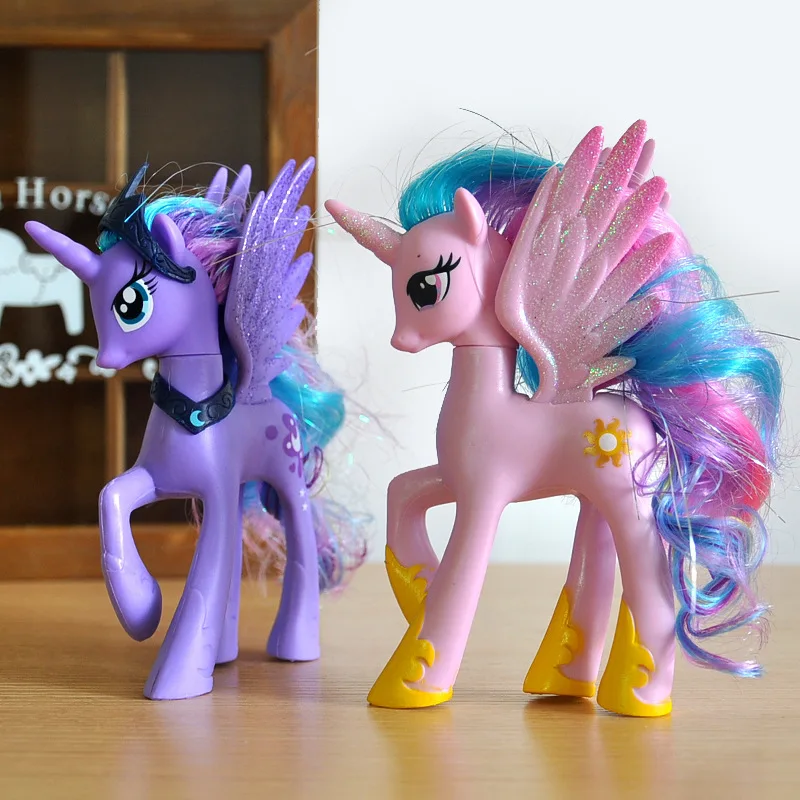 

My Little Pony Toys Twilight Sparkle Starlight Glimmer Unicorn Dolls 14CM PVC Action Figure Models For Kids Christmas Gift