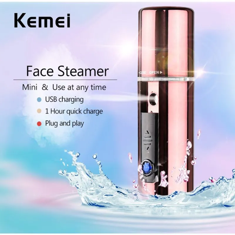 Мини usb Пароварка для лица переносной увлажнитель перезаряжаемый увлажняющий