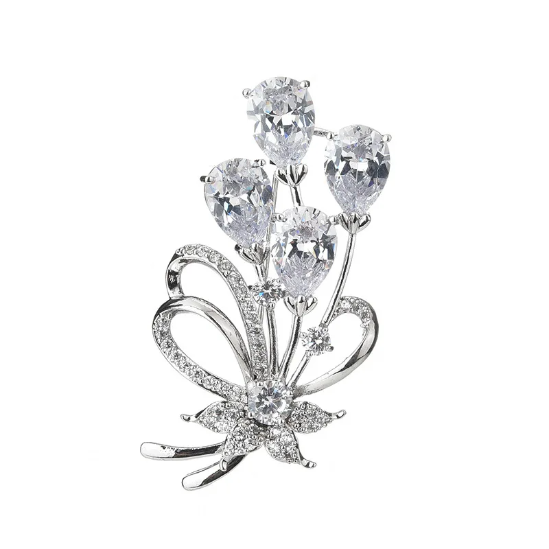 Медная инкрустированная цирконием свадебная одежда ювелирные аксессуары модные