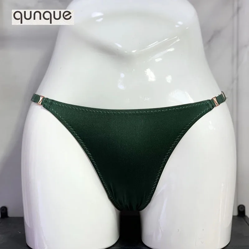 Y2k Solid Satin Women Sexy Metal Thong Pantie Pink Sous Vetement String Femme Sexy Low Rise Underwear Women Bragas Y Tangas Muje