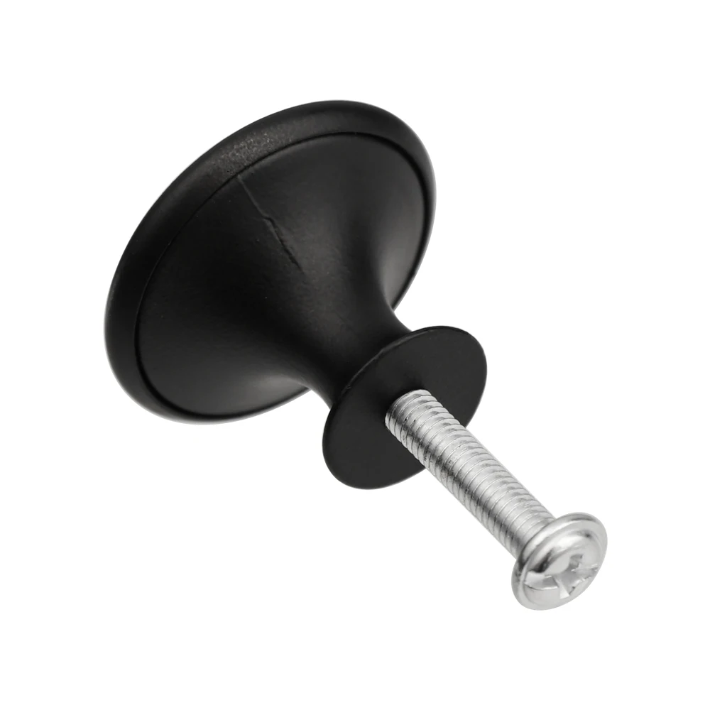 2 шт./лот круглые ручки для шкафа кухонный шкаф выдвижная ручка с винтом мебельная