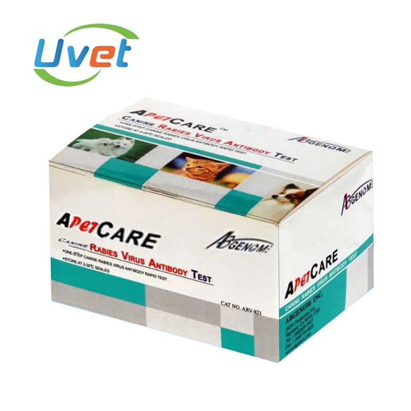 Uvet Veterinary Animal Rapid Test Canine Rabies Virus CRV One step diagnostic test Antibody Kits | Дом и сад