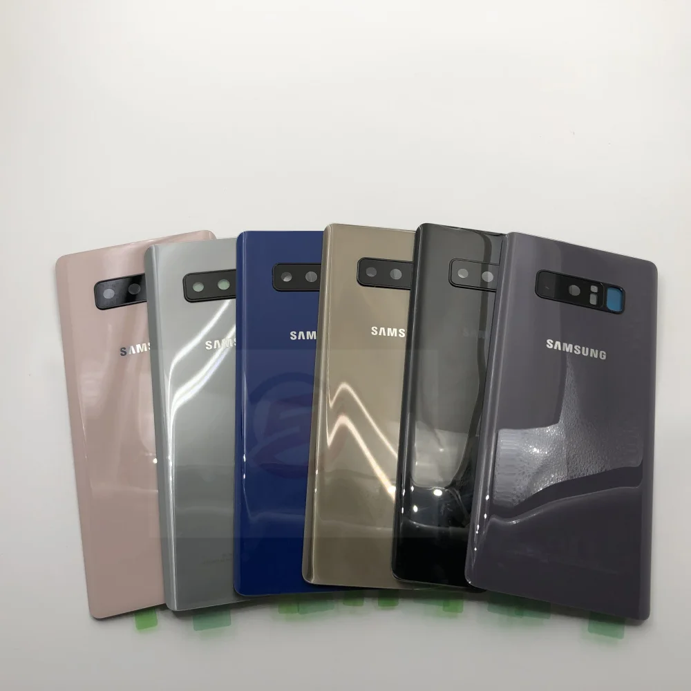 Стеклянный объектив для Samsung Galaxy Note 8 задняя крышка аккумулятора N950 N950F N950FD с