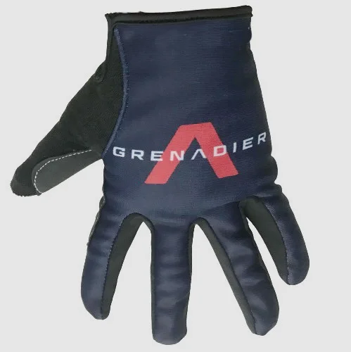 Зимние флисовые теплые синие перчатки 2021 INEOS GRENADIER PRO Team с закрытыми пальцами для