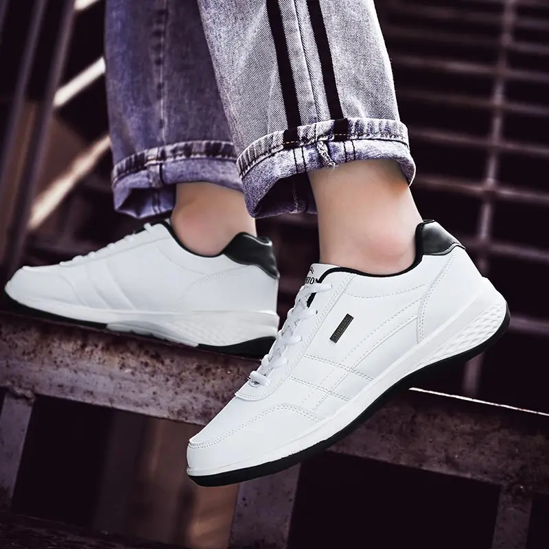 Из искусственной кожи кроссовки для спортивная обувь мужчин мужские синие