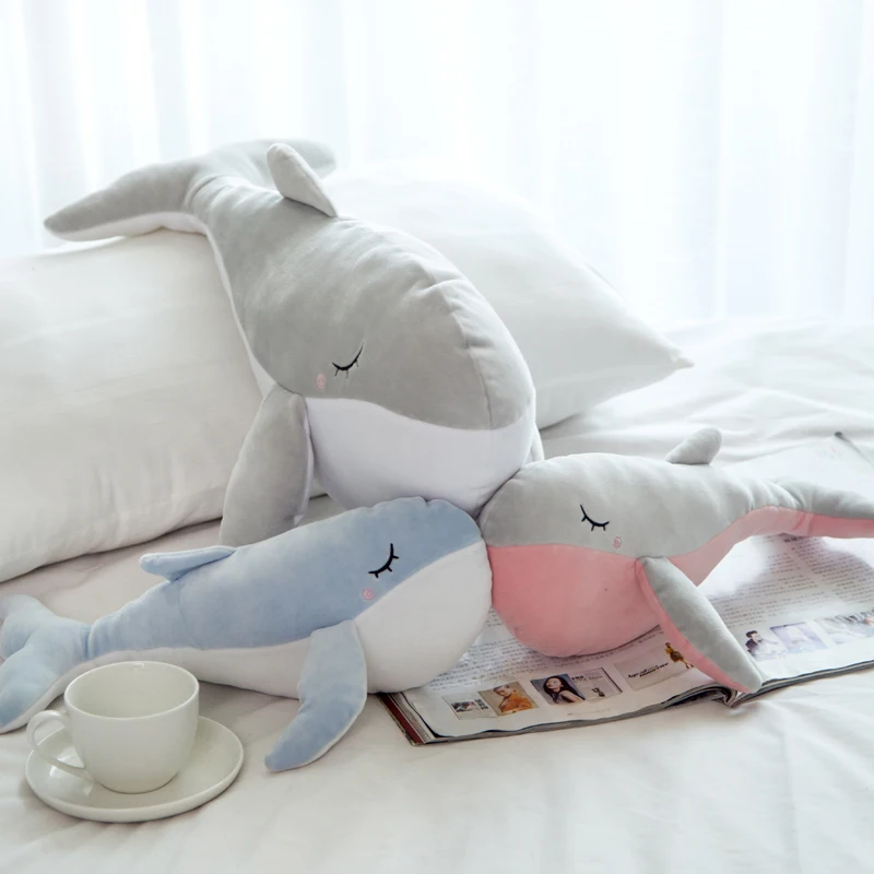 Мягкая плюшевая подушка для КИТА Большая Морская рыба мягкие плюшевые игрушки