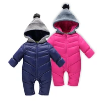 2021 baby clothes for girls winter thickened snowsuit boys overalls 0 24m newborn toddler jumpsuits infant romper coats outwear