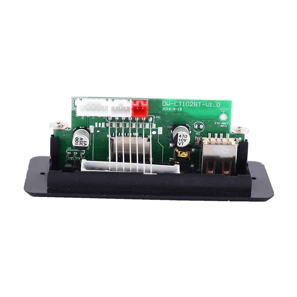

MP3 Decoder Board Bluetooth Module 12V FM Receiver AUX Input Remote Control Support TF Card U-disk