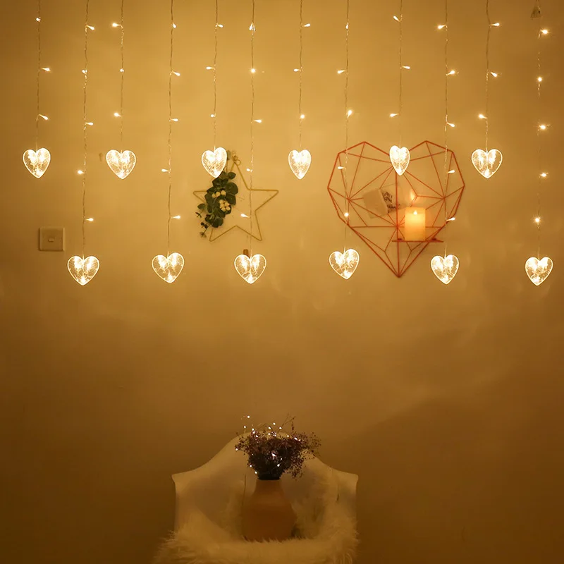 Светодиодный светильник для занавесок рождественские украшения дома