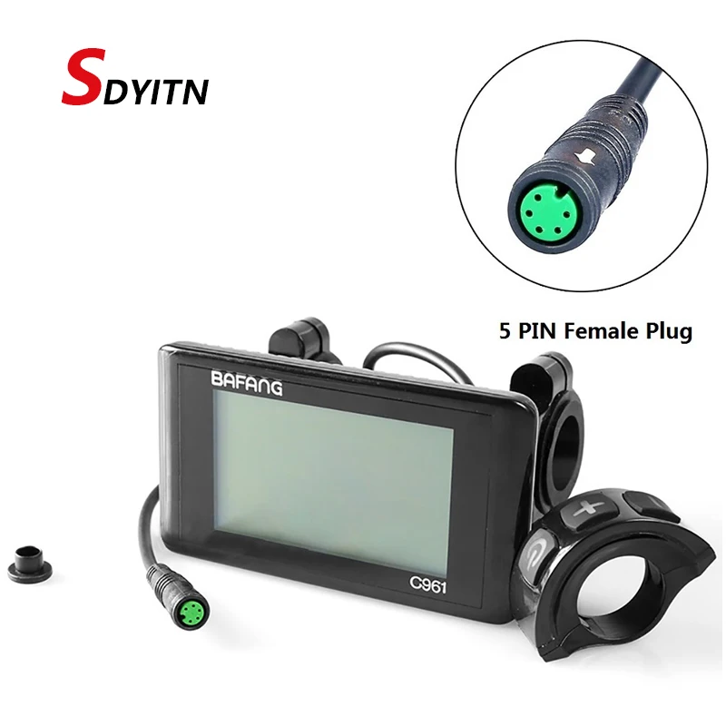 Центральный мотор SDYITN Bafang bbs01  02 черно белый горизонтальный экран инструмент