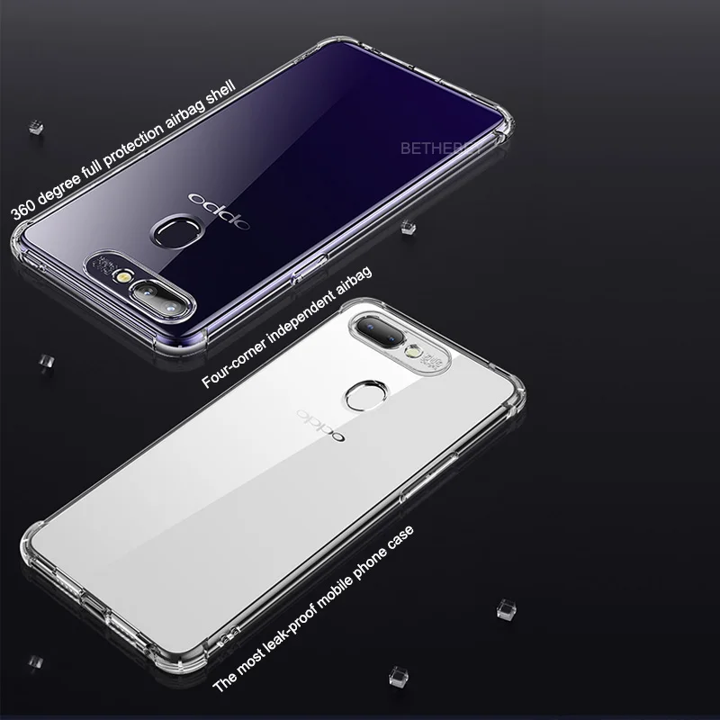 Противоударный Прозрачный ударопрочный чехол для OPPO Realme Reno Z C2 X 3 R17 Pro A1K F11 A7 2 K1 10x