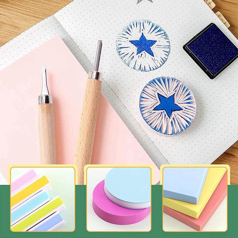 23 шт. детский набор для печати блоков Набор изготовления резиновых марок | Дом и