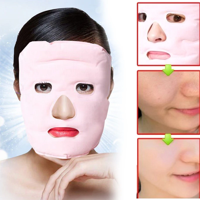 

Beauty Face-lift Mask Tourmaline Magnetic Therapy Massage Moisturizing Reusable Face Mask @ME88
