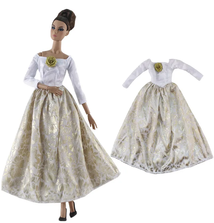 Вечернее платье принцессы 1 шт. благородное вечернее для куклы 30 см модный наряд