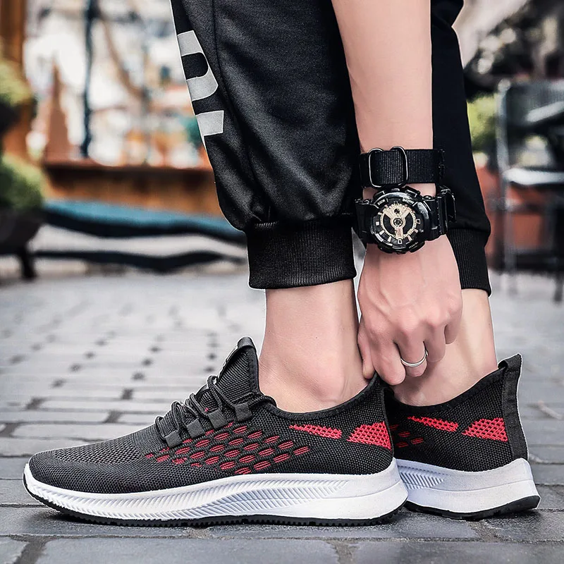 

Casual Shoes Men Shoes Autumn Mesh Breathable Lace-Up Men's Sneakers tenis masculino hombre Male Walking Shoes Mens Casual Shoes