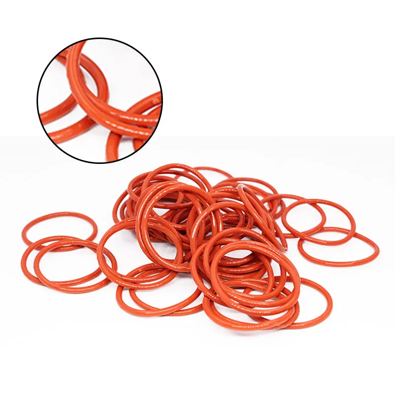 5 шт./лот красные силиконовые кольца силиконовое/VMQ уплотнительное кольцо