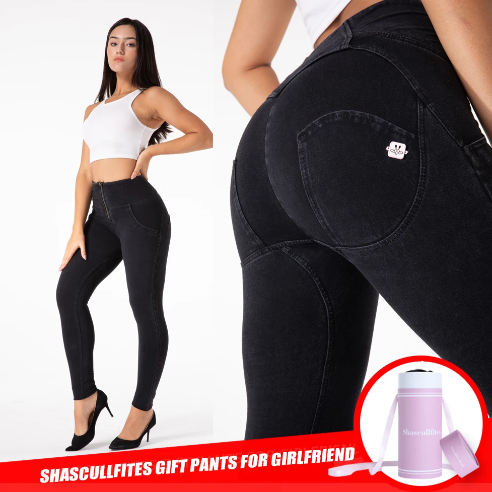 

Shascullfites Butt Lifting Jeans High Waisted Outfit Skinny Fit Jeans Stretch Denim Jean Womens Streetwear