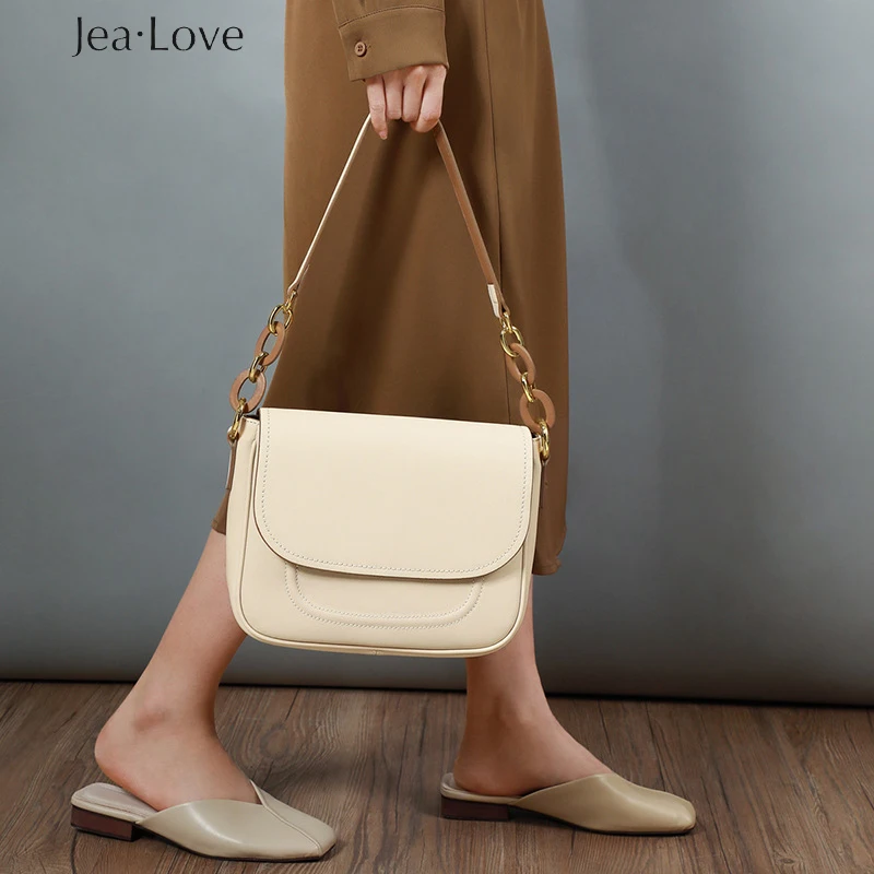 

Новая кожаная кросс-боди универсальная Подмышечная сумка Jea Love на одно плечо модная Высококачественная сумка-седло