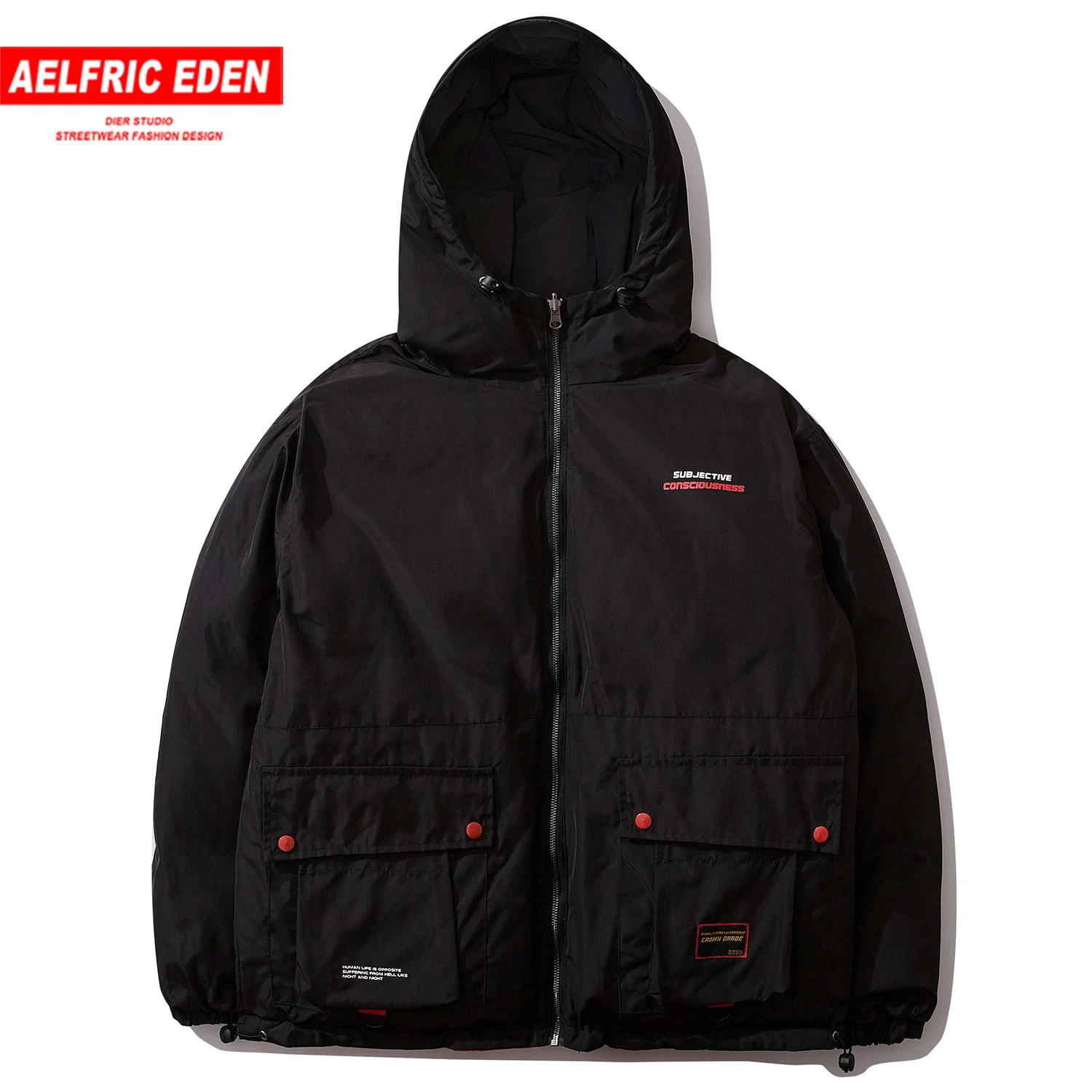 Aelfric Eden Модные мужские толстые парки Уличная Повседневная теплая куртка с