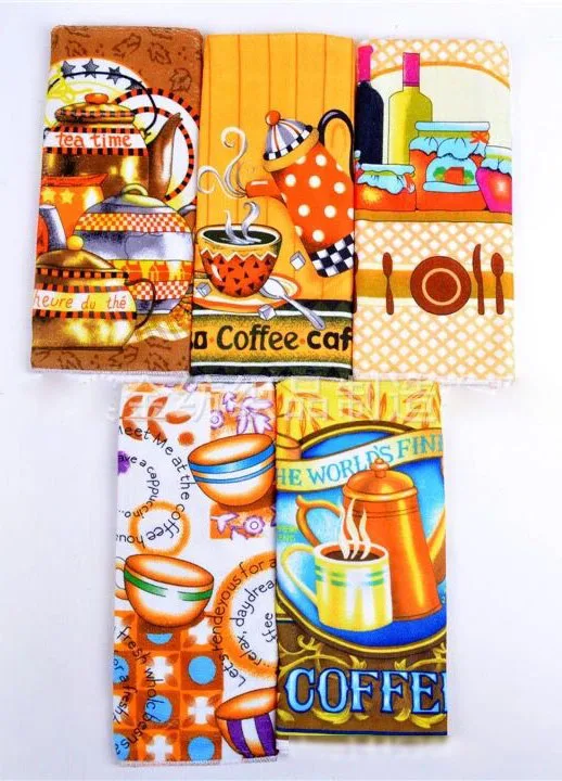 5 шт./лот новый дизайн высококачественные чайные полотенца впитывающее кухонное