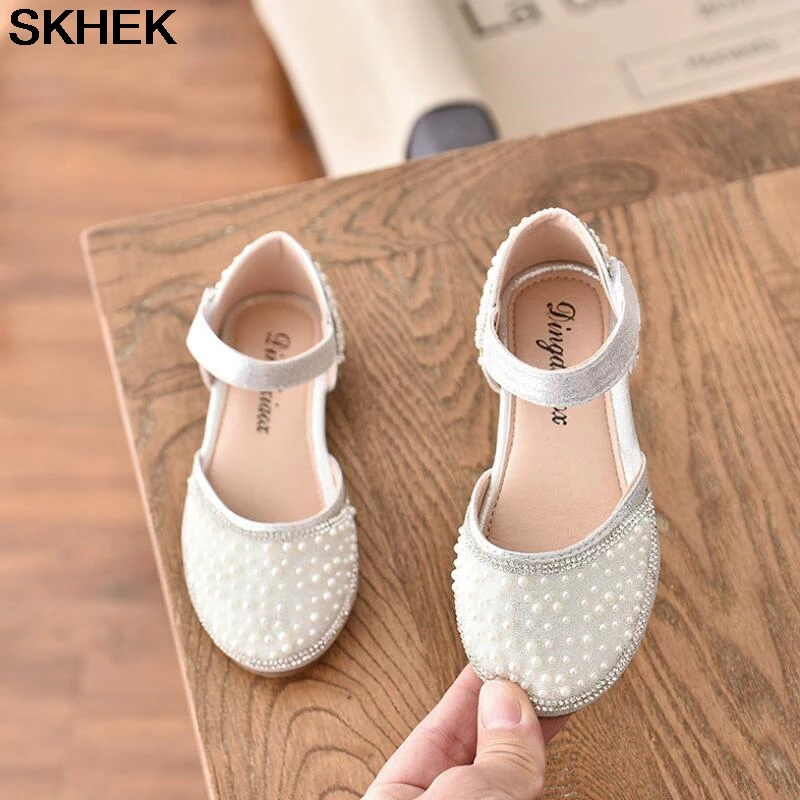 Детские кожаные сандалии для девочек летняя детская обувь детские с цветами