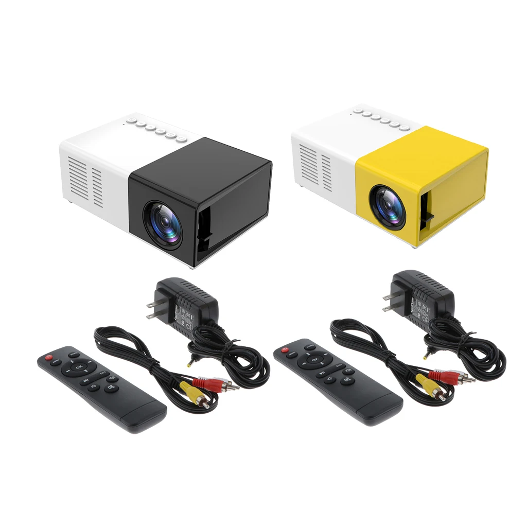 Mini Projector LED HD 1080P Home Movie Theater 10-60' Image US 2Set |