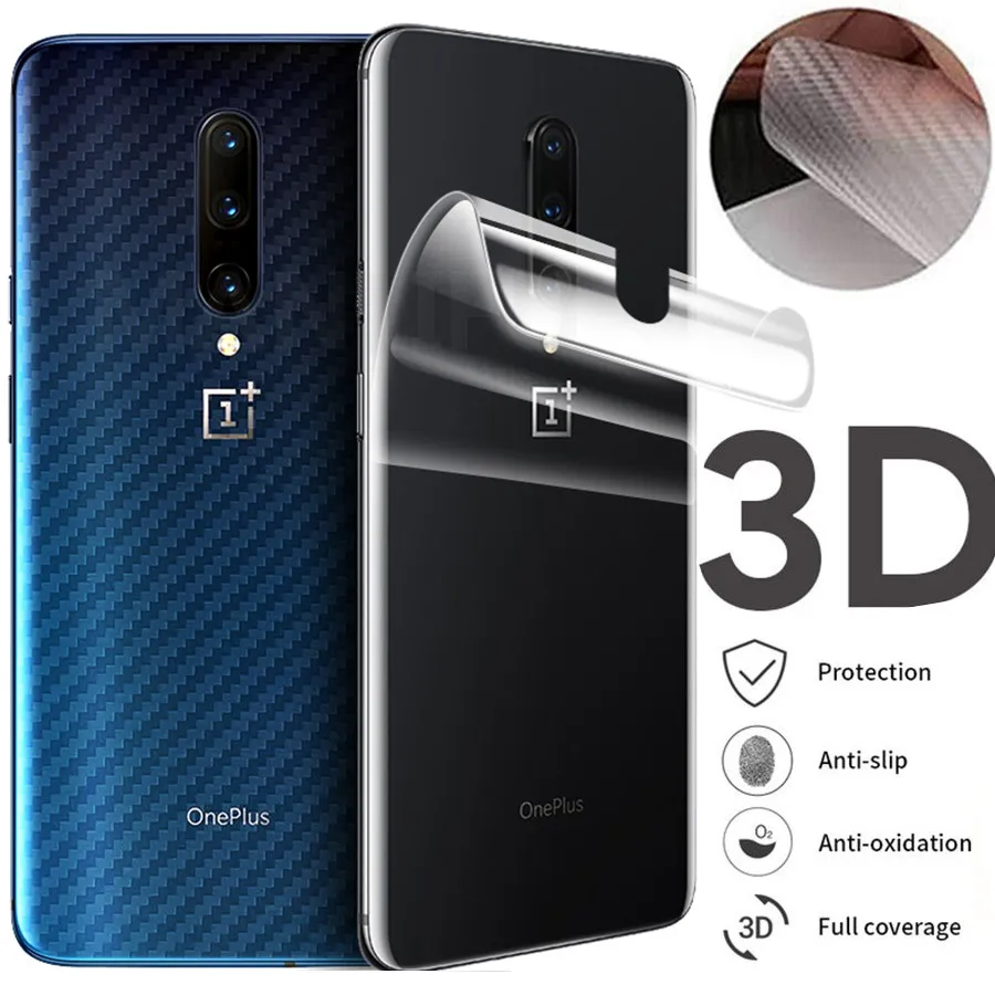 3d пленка из углеродного волокна для OnePlus 8T 7T 8 9 Pro 7 9R полное покрытие Защитная