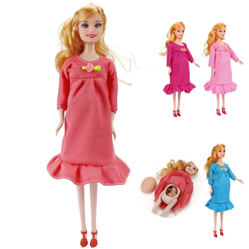 1 шт. платье реальные куклы для беременных костюмы кукла мамы есть ребенок в