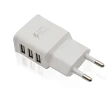 Быстрое настенное зарядное устройство с 3 USB портами для
