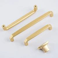 256mm gold long handle zinc alloy furniture kitchen cabinet pull handle drawers handle and knobs
