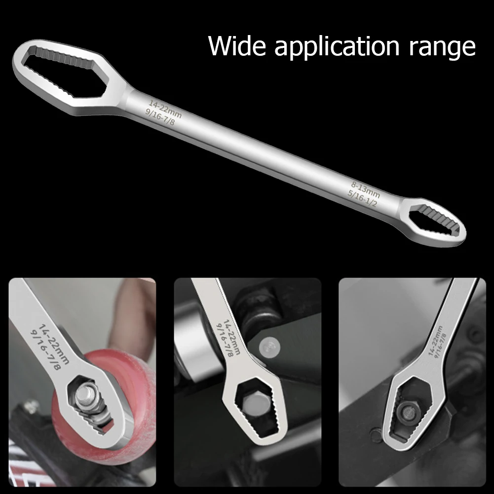 

8-22mm Universal Torx Wrench Adjustable Glasses Wrench Board Self-tightening Double-head Torx Spanner Hand Car Repairing Tools