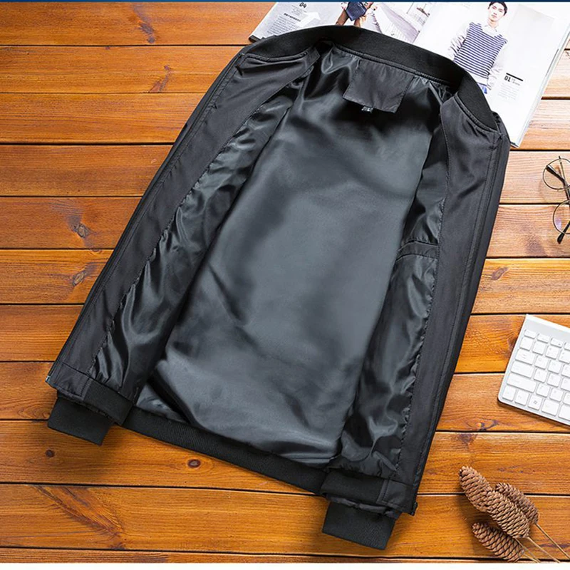 Сезон весна-осень Мужская повседневная куртка для мальчиков Пальто размера плюс