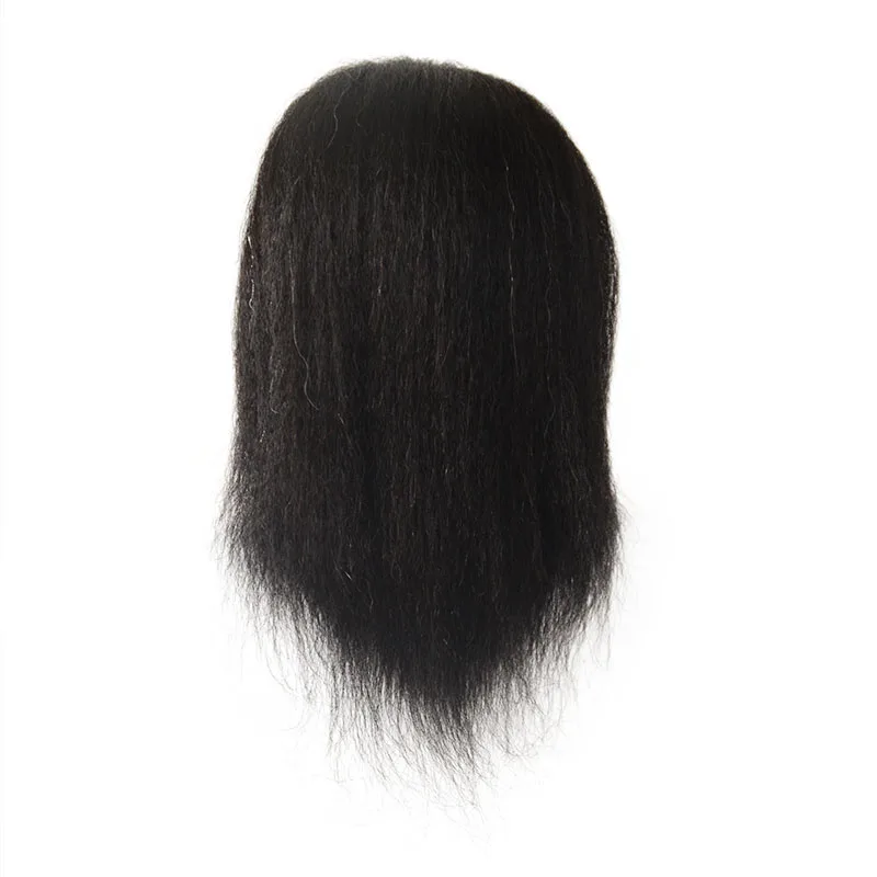 Африканская учебная голова 100% настоящие волосы можно покраска завиток коса для