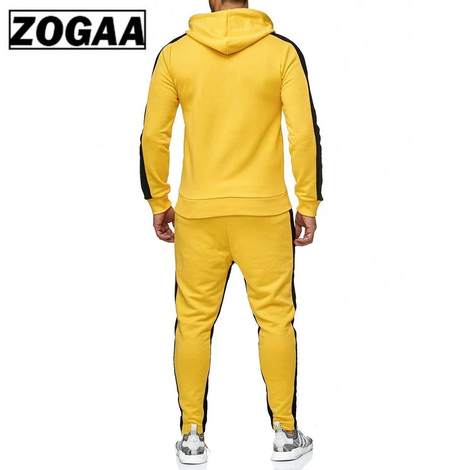 ZOGAA Брендовые мужские спортивные костюмы повседневный спортивный костюм