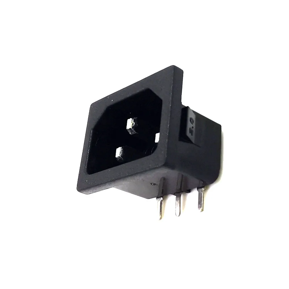 5pcs/lot AC Power Socket 90 degree Bending Angle IEC 320 C14 Male Plug Panel Inlet Sockets Connectors | Обустройство дома