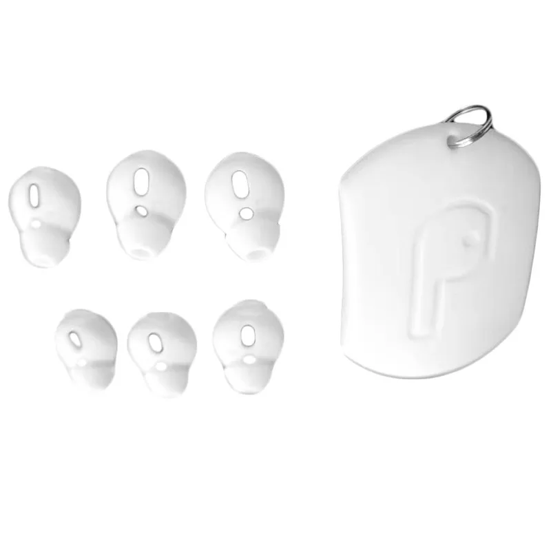 3 пары+ 1 крышка амбушюры чехол для наушников для iphone-Airpods силиконовые наушники-вкладыши анти-осыпание безболезненные наушники крышка для-Airpod